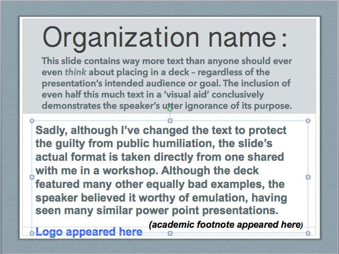 How to Avoid Power Point Crimes