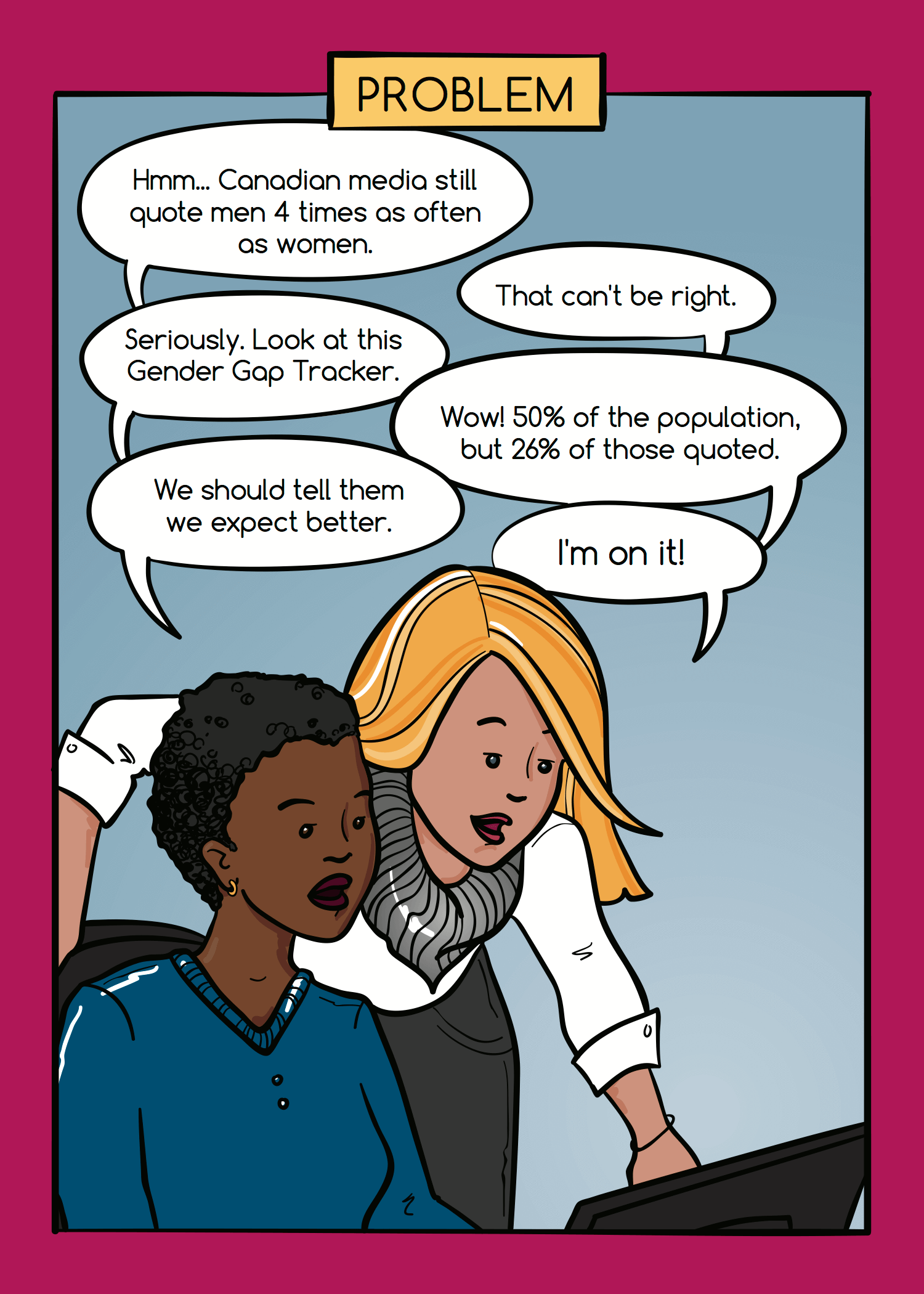 Online tool gives media outlets incentive to achieve gender parity