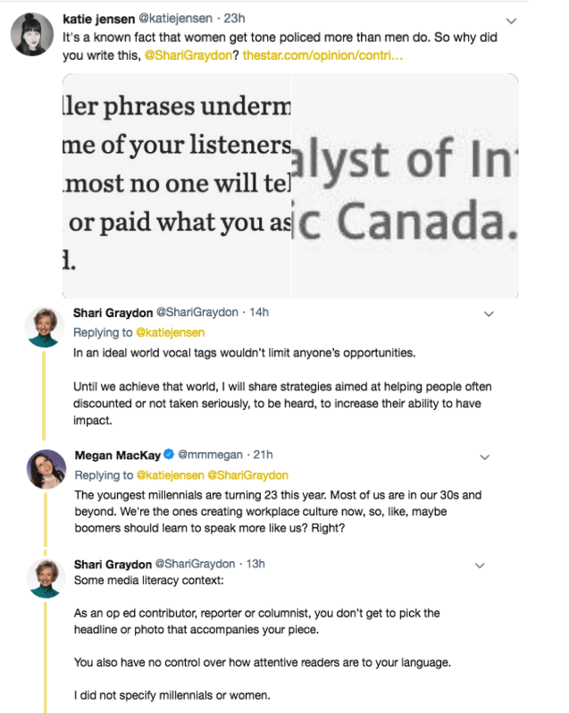 Clear speech advocate writes; Twitter sh*t storm erupts.